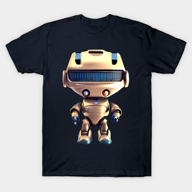 Happy Little Robot T-Shirt by First Born Biscuit